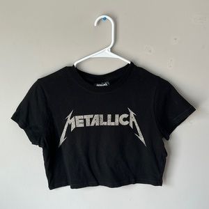 Metallica Crop Top Tee